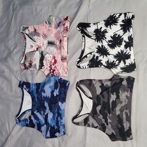 Justice sports bra set